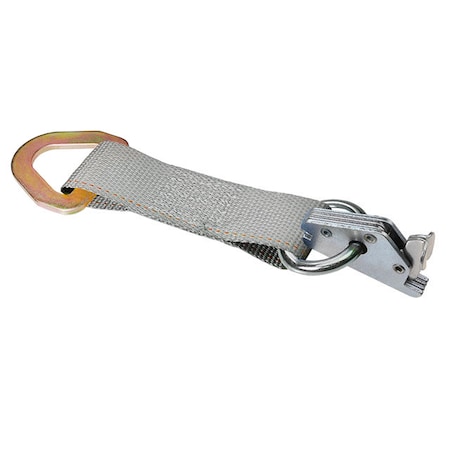 Us Cargo Control Heavy Duty 6" E Track Rope Tie-Off - Gray HDRTO6-GRY